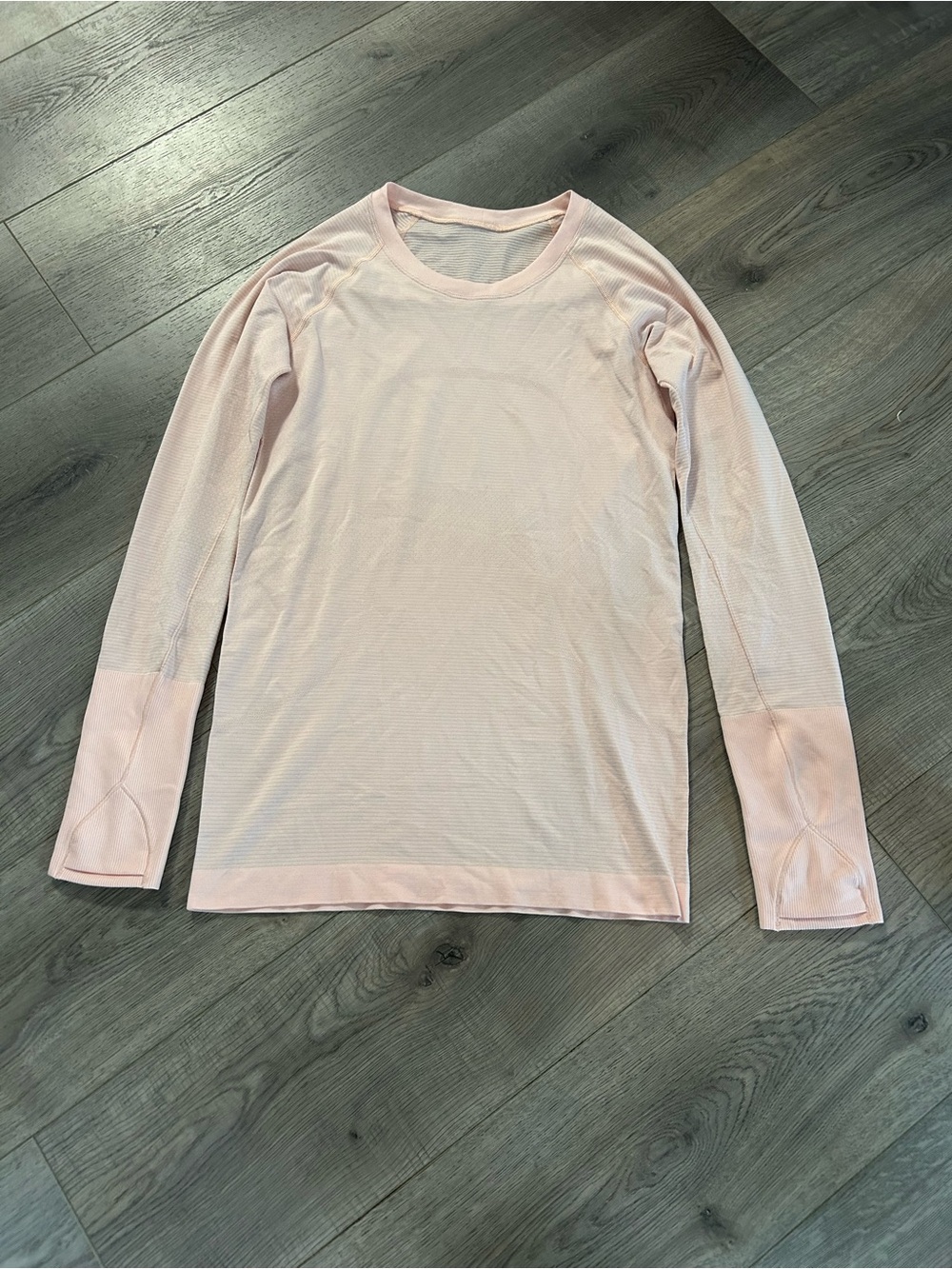 lululemon athletica Long Sleeve Crew Top in Light Pink
